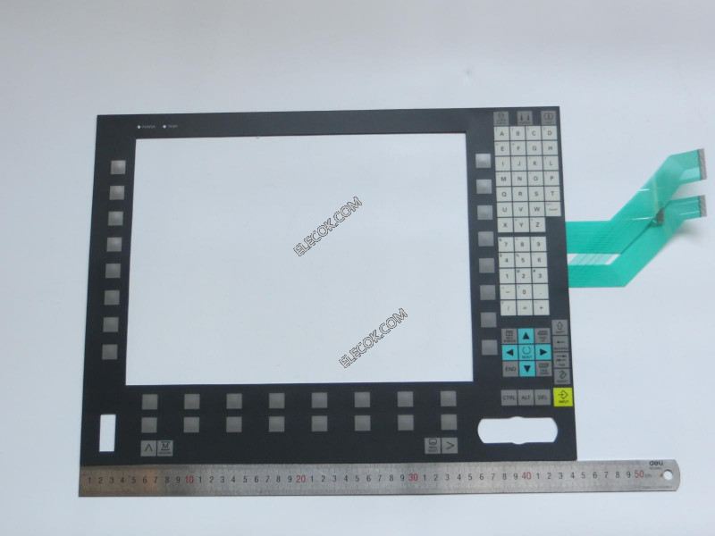 siemens 6FC5203-0AF05-0AB0 OP015A membrane keypad with the curved rows of wires