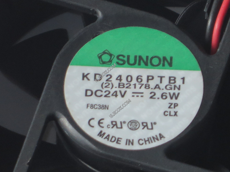 sunon KD2406PTB1 6025 6cm 24V 2,6W 2fios Conduzir servidor ventiladores  