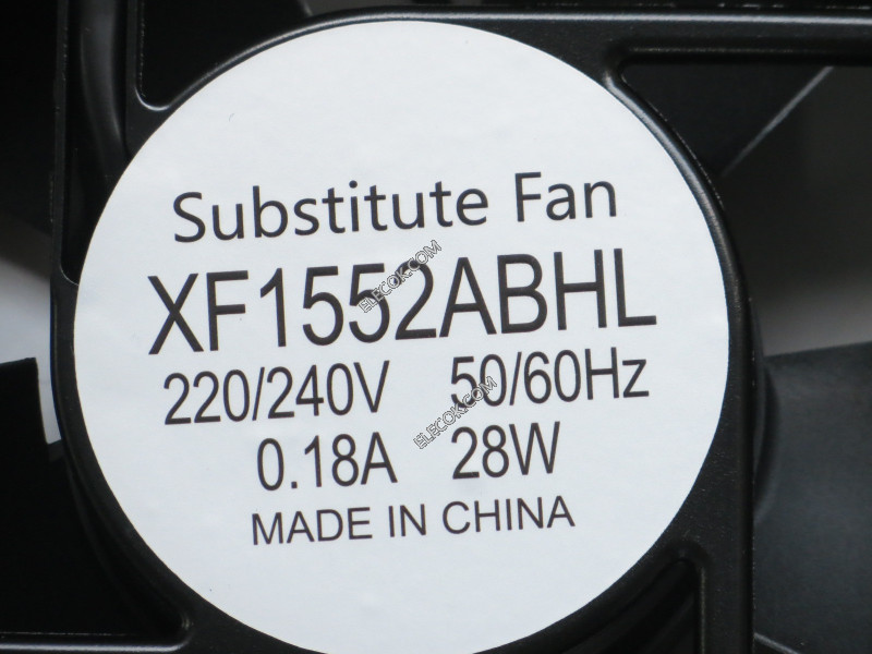 ZOGXN XF1552ABHL 220/240V 0,18A 28W 2 câbler Ventilateur remplacer 