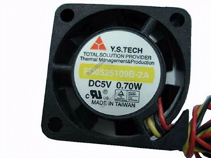 Y.S.TECH FD0525109B-2A 5V 0,7W Ventilateur 