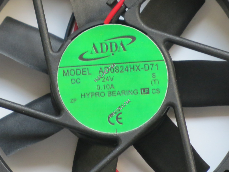 ADDA AD0824HX-D71 24V 3,12W 2 kabel Kühlung Lüfter 
