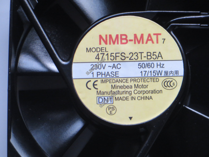 NMB 4715FS-23T-B5A 230V 15/ 17W Kühlung Lüfter socket connection 