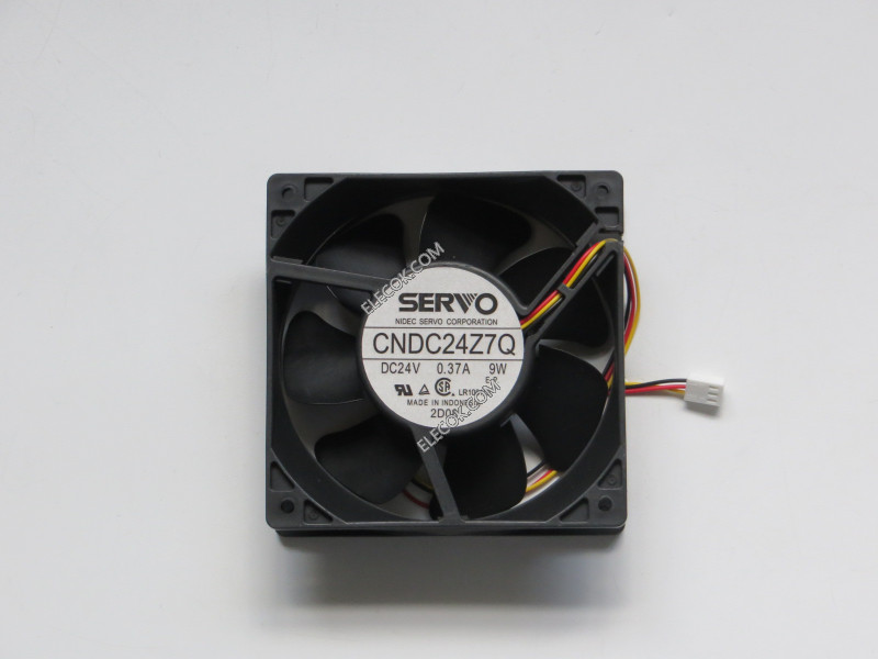 SERVO 12cm 12038 CNDC24Z7Q 24V 0,37A 9W 3 Cable Enfriamiento Ventilador 