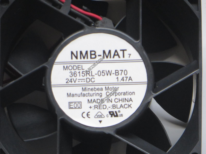 NMB 3615RL-05W-B70-E00 24V 1,47A 2wires Cooling Fan 