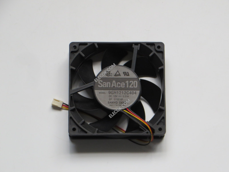 SANYO 9GH1212C404 12V 0,21A 3wires Cooling Fan 