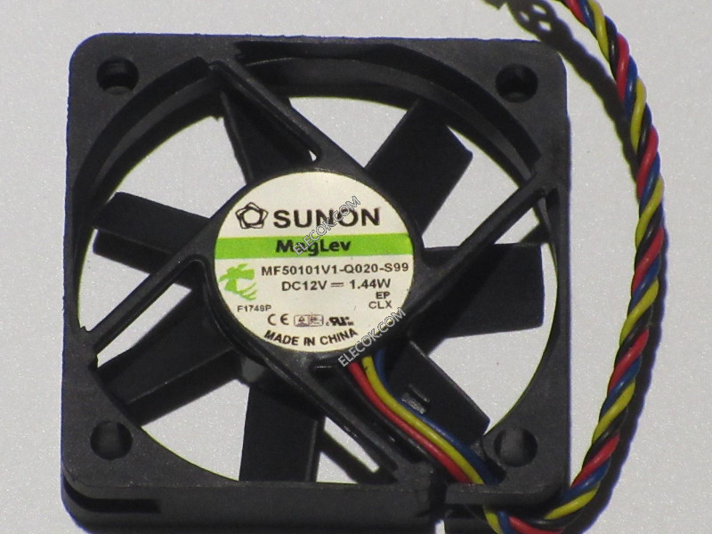 SUNON MF50101V1-Q020-S99 12V 1.44W 4선 냉각 팬 새로운 바꿔 놓음 