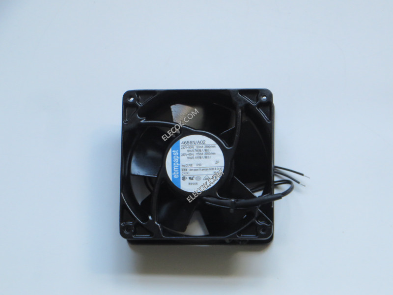 ebmpapst Ventilador 4656N/A02 12038 230V 19/18W Metal CA Ventilador 2cable enfriamiento ventilador 