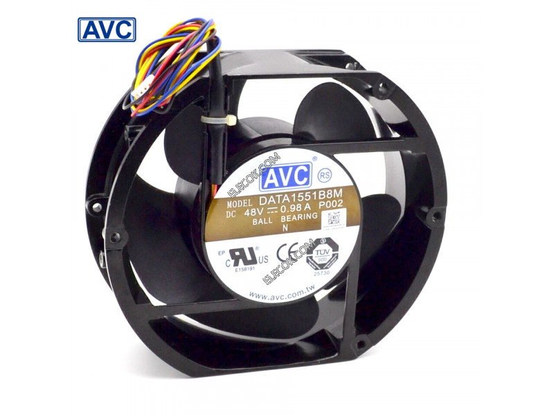 AVC DATA1551B8M 48V 0,98A 4 fili Ventilatore 