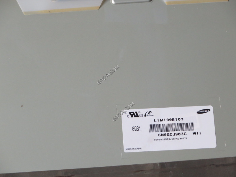 LTM190BT03 19.0" a-Si TFT-LCD Platte für SAMSUNG 