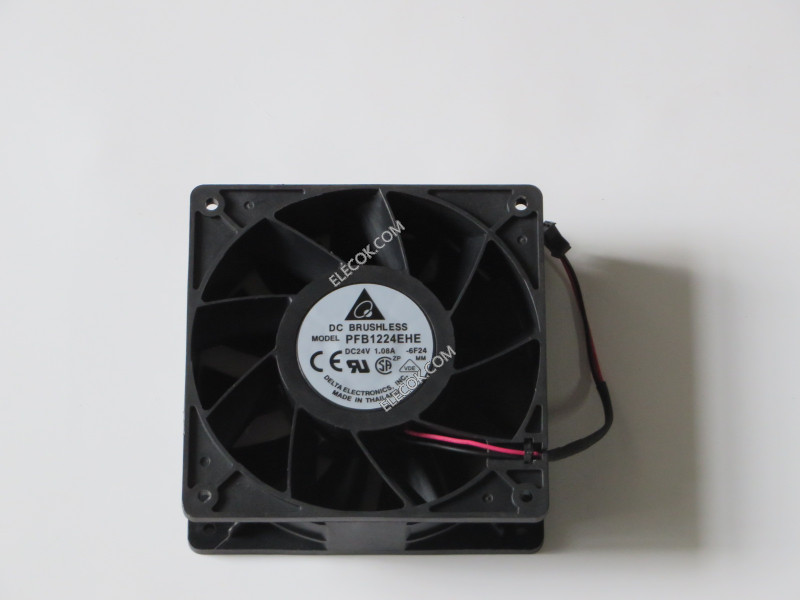 DELTA PFB1224EHE 24V 1.08A 21.6W 2wires Cooling Fan used 