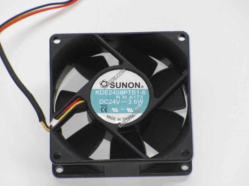 SUNON ファンKDE2408PTB1-6 8025 24V 3.6W 3線冷却ファン