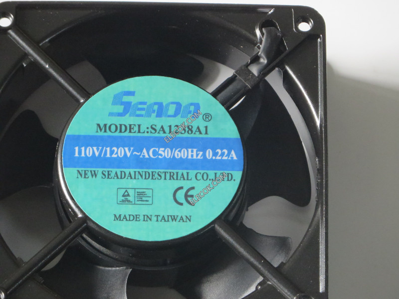 SEADA SA1238A1 110/120V 0.22A とplug connection 冷却ファン