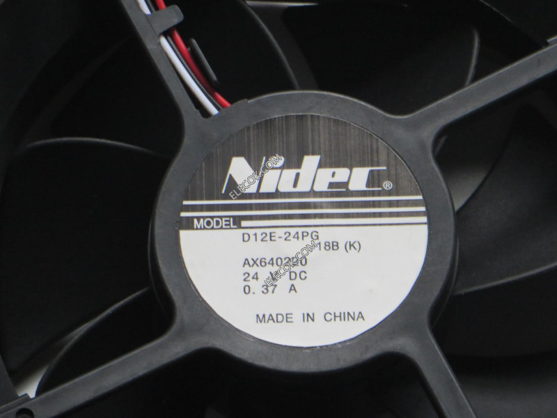 NIDEC D12E-24PG 24V 0,37A 3 kabel Kühlung Lüfter Renoviert 