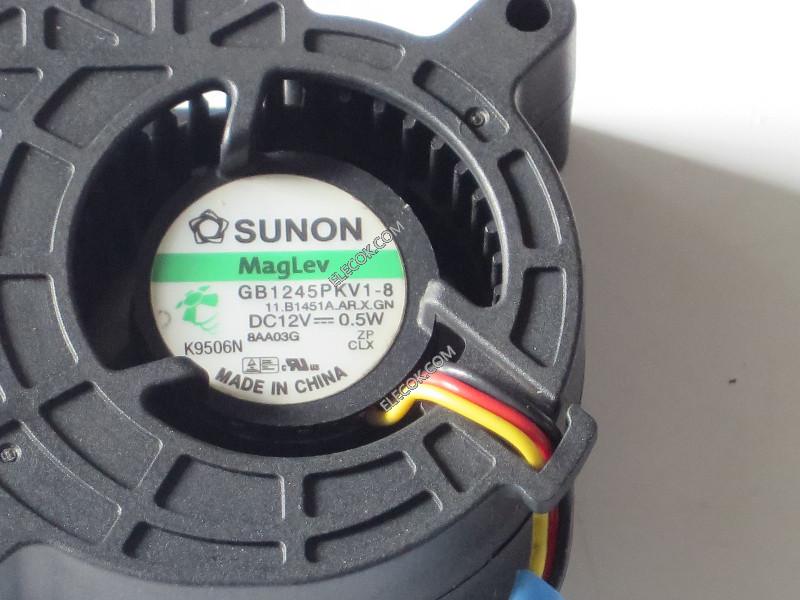 SUNON GB1245PKV1-8 12V 0,5W Cooling Fan 