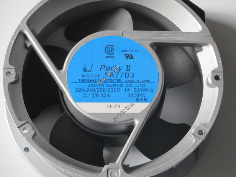 SERVO PA77B3 220/240V 0.15/0.13A 33/30W  Cooling Fan