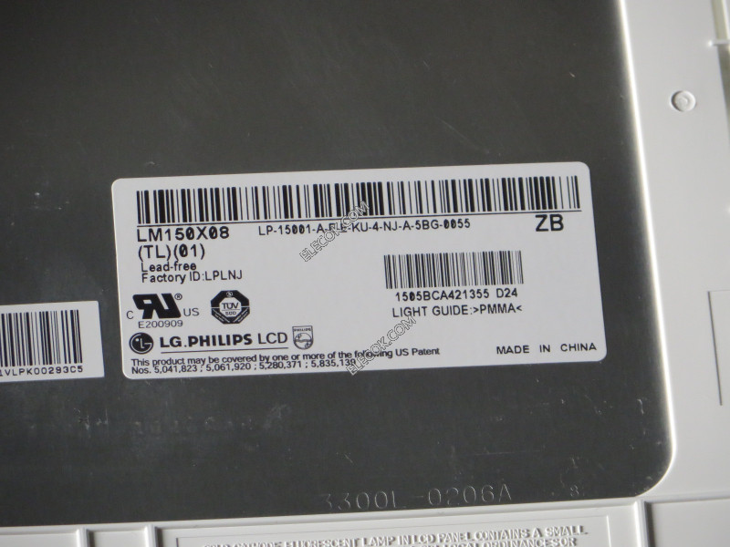 LM150X08-TL01 15.0" a-Si TFT-LCD 패널 ...에 대한 LG.Philips LCD 