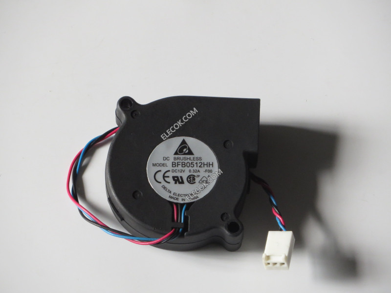 DELTA BFB0512HH 12V 0,32A 2,52W 3wires Cooling Fan 