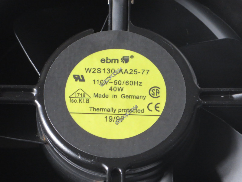 Ebmpapst W2S130-AA25-77 110V 40W 2 câbler Ventilateur Remis à Neuf 