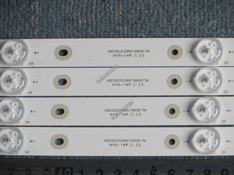 Proscan K49EM3030T040964J-REV1.1 8149010649007 LED Backlight Strips (4), Replacement