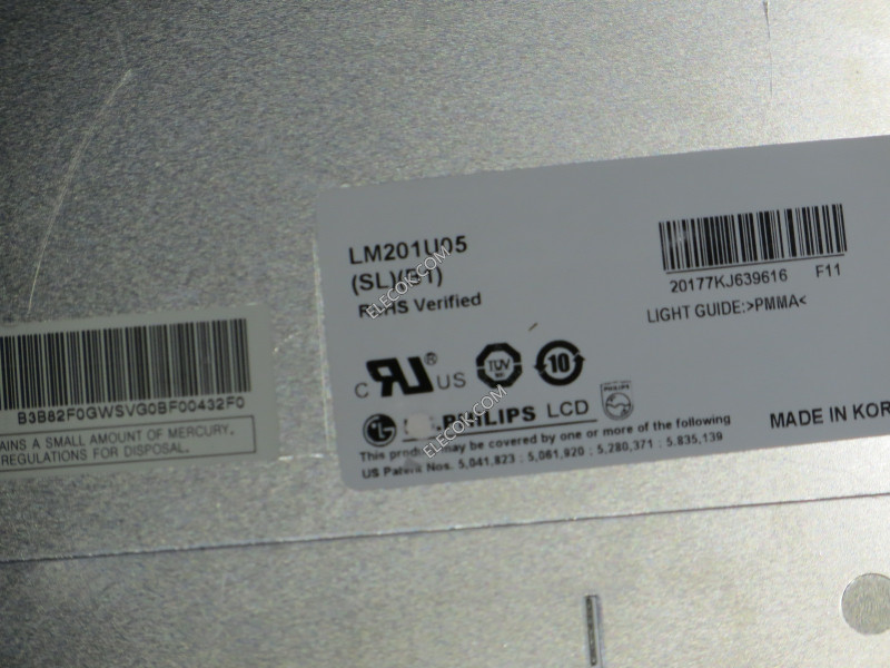 LM201U05-SLB1 20.1" a-Si TFT-LCD 패널 ...에 대한 LG.Philips LCD 