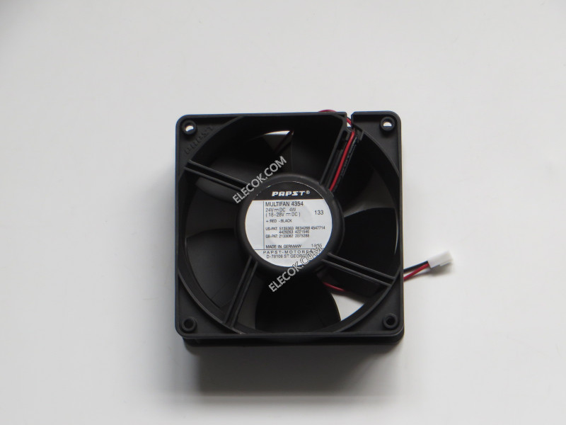 Ebmpapst MULTIFAN 4354 24V 4W 2 Wires Cooling Fan, refurbished