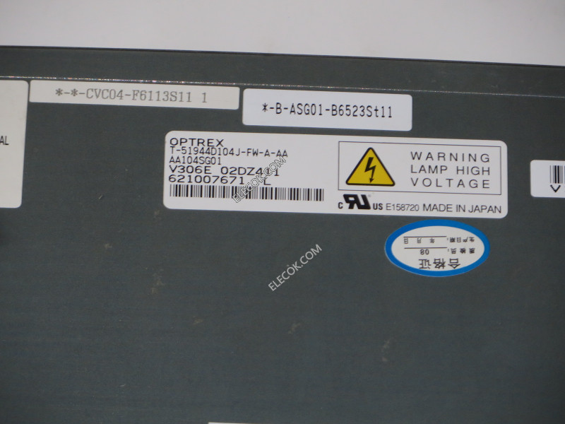 AA104SG01 10,4" a-Si TFT-LCD Platte für Mitsubishi 