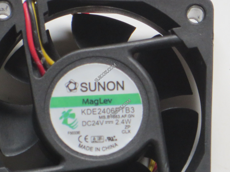 SUNON KDE2406PTB3 6025 24V 2,4W 3wires FAN Replacement 