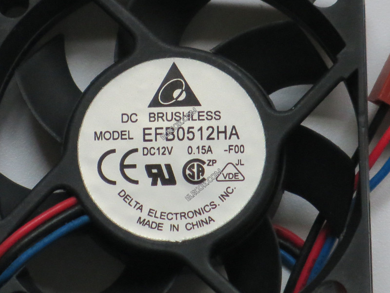 DELTA EFB0512HA-F00 12V 0,15A 3 cable Enfriamiento Ventilador 