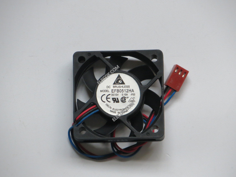 DELTA EFB0512HA-F00 12V 0.15A 3wires Cooling Fan