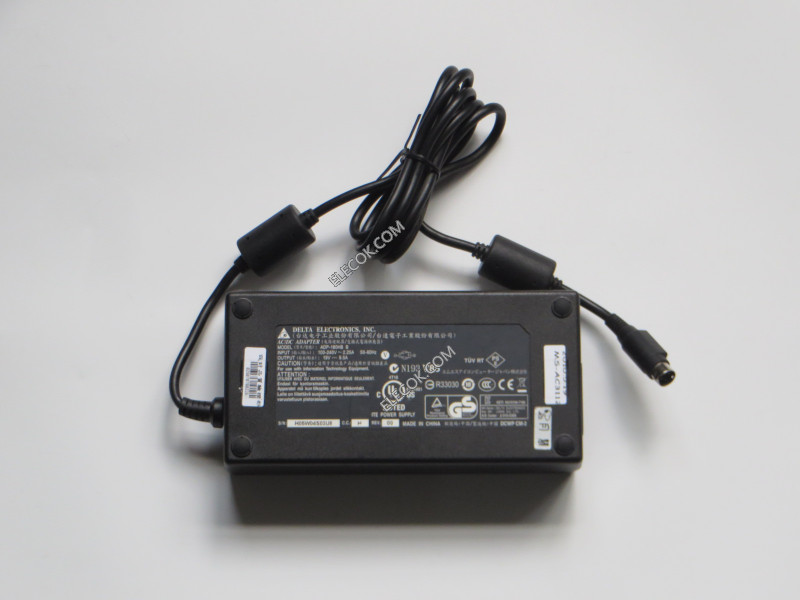 Delta Electronics ADP-180HB B  Adapter- Laptop 19V 9.5A, 4P P1&amp;4=V&#x2B;, C14,4 needle interface ,Interface 10 mm,used