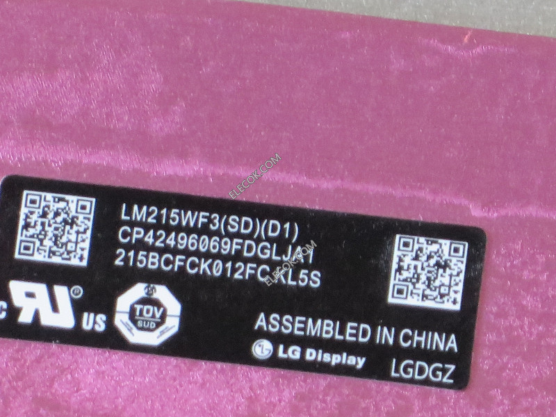LM215WF3-SDD1 21,5" a-Si TFT-LCD Panneau pour LG Afficher without verre tactile 
