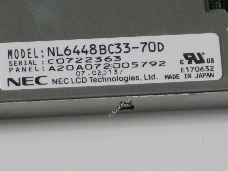 NL6448BC33-70D 10,4" a-Si TFT-LCD Panel för NEC Inventory new 