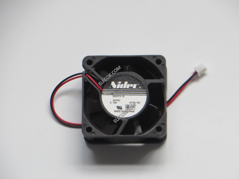 Nidec M34313-16 24V 0.16A 2wires frequency converter Cooling Fan, 60X60X25MM