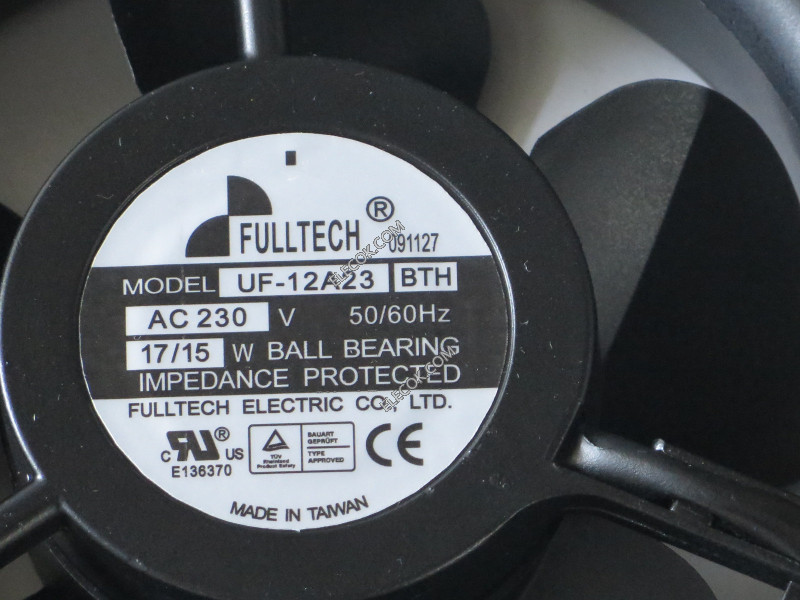 FULLTECH UF-12A23 BTH 230V 17/15W 50/60HZ Cooling Fan refurbished 