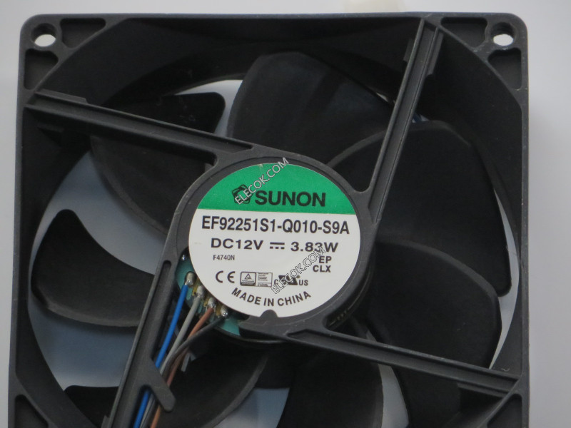 SUNON EF92251S1-Q010-S9A 12V 3,83W 4wires Cooling Fan 