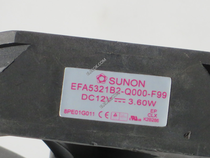 SUNON EFA5321B2-Q000-F99 12V 3.60W 3線冷却ファン