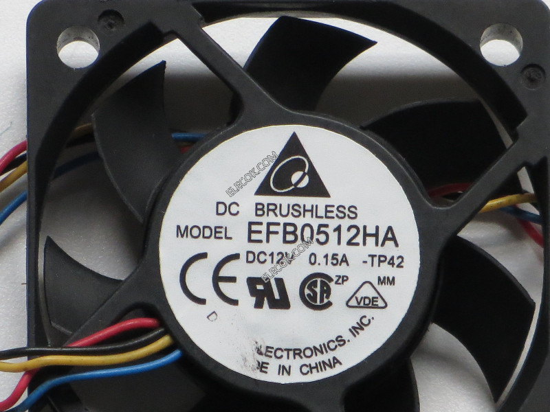 DELTA EFB0512HA-TP42 12V 0.15A  4wires Cooling Fan