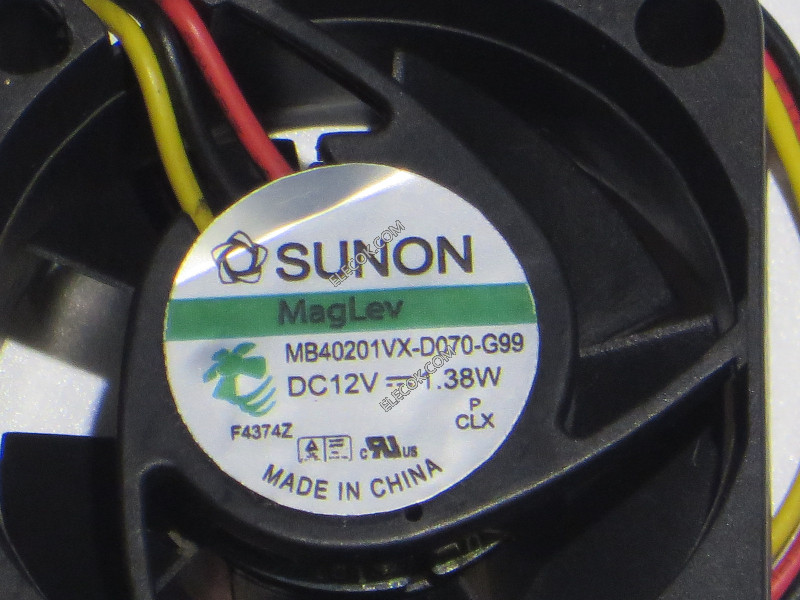 SUNON MB40201VX-D070-G99 12V 1.38W 3線冷却ファン