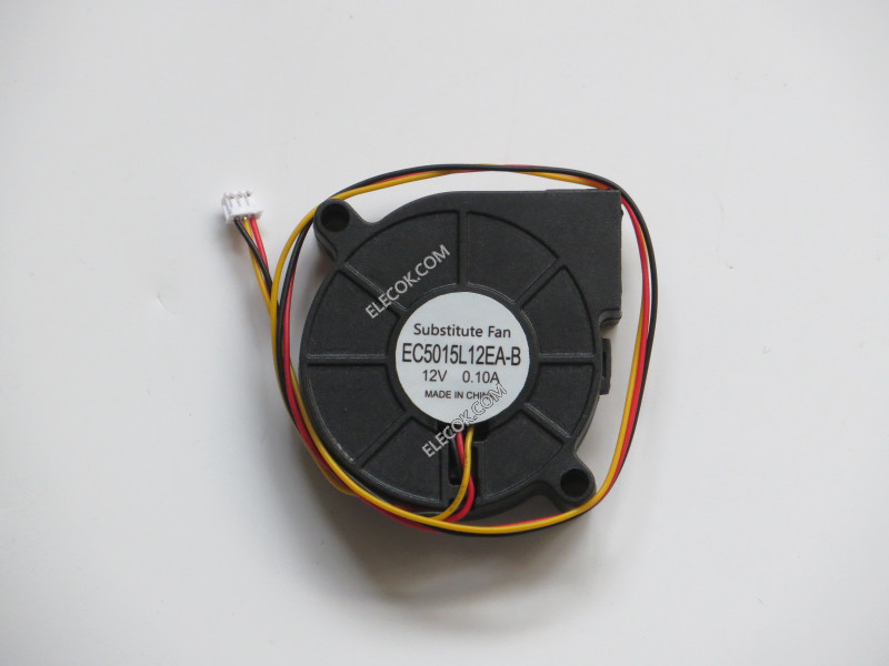 EVERCOOL EC5015L12EA-B 12V 0.10A 3wires cooling fan，Substitute