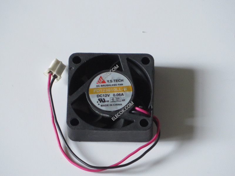 Y.S.TECH FD123010LL-N 12V 0.06A 0.72W 2wires Cooling Fan
