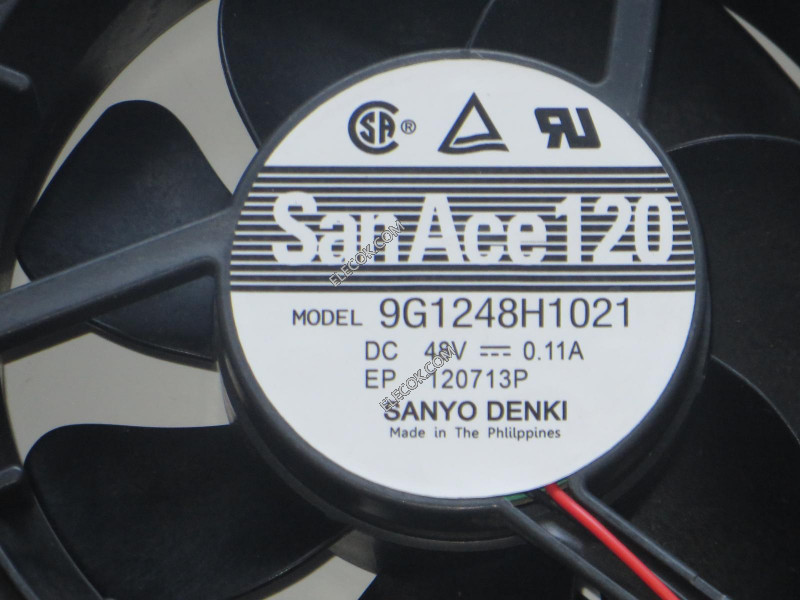 Sanyo 9G1248H1021 48V 2線冷却ファン