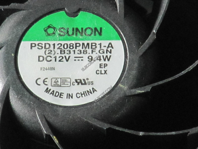 SUNON PSD1208PMB1-A 12V 9,4W 3 ledninger Kjølevifte 