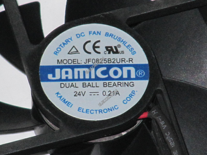 JAMICON JF0825B2UR-R 24V 0.21A 2線冷却ファン