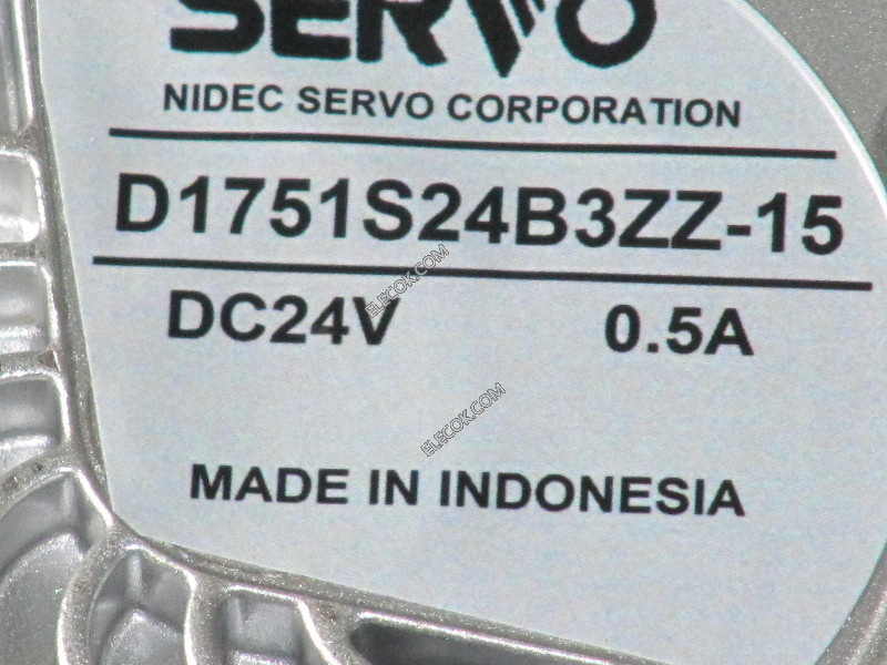 SERVO D1751S24B3ZZ-15 24V 0.5A 3선 냉각 팬 