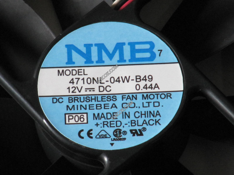 NMB 4710NL-04W-B49 12V 0.44A 3線冷却ファン