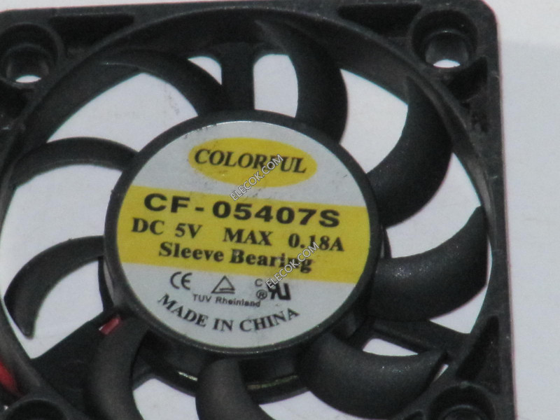 COLORFUL CF-05407S 5V 0,18A 2 draden koelventilator 