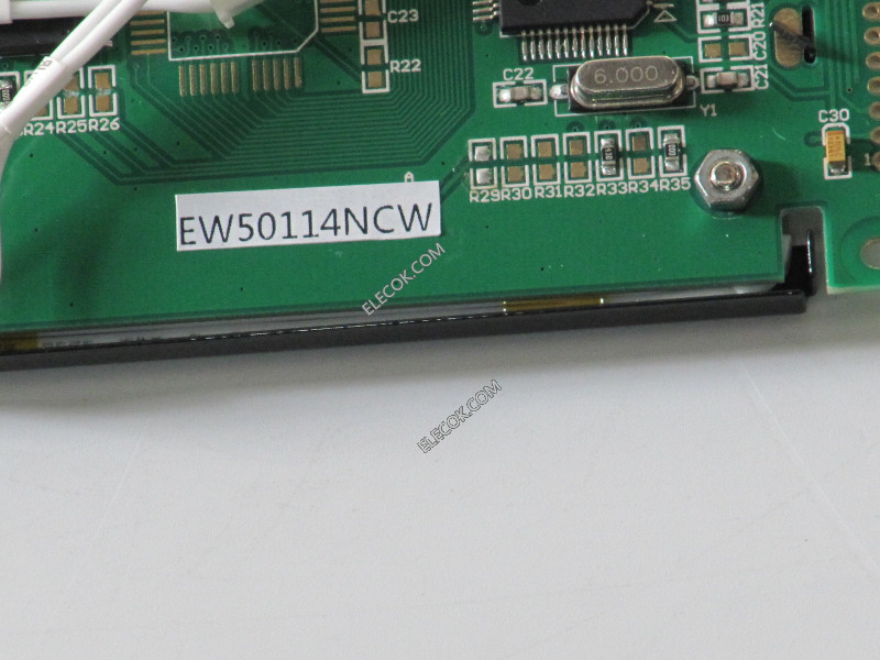 EW50114NCW LCD reemplazo negro film negro background blanco lettering 