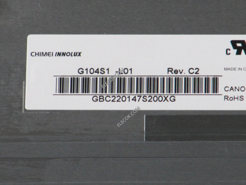 G104S1-L01 10.4" a-Si TFT-LCD パネルにとってCHIMEI INNOLUX 無しタッチスクリーン