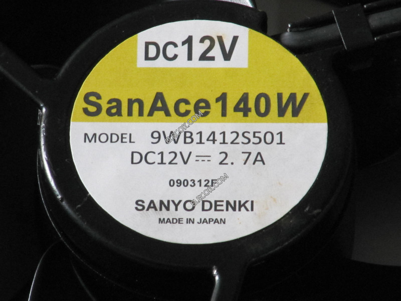 Sanyo 9WB1412S501 12V 4wires Chłodzenie Fan 