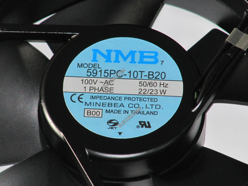 NMB 5915PC-10T-B20 100V 0.250/0,23A 22/23W 2 kablar Kylfläkt 